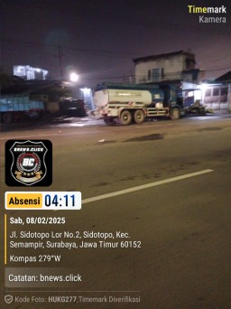 Truk Tangki Biru Putih PT. Trisaka Adi Rajasa Diduga Membawa BBM Jenis Solar Ilegal Sebanyak 8000 Liter