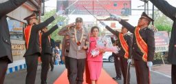 Polres Ngawi Gelar Apel dan Tradisi Penyambutan dalam Serah Terima Jabatan Kapolres