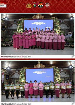 Polda Bali Gelar HUT Yayasan Kemala Bhayangkari ke-45.