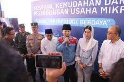 Kapolres Trenggalek Hadiri Festival Kemudahan dan Pelindungan Usaha Mikro