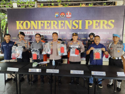 Operasi Sikat II Semeru 2025, Polres Trenggalek Sukses Ungkap 4 Kasus dengan 8 Tersangka