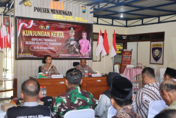 Kunker ke Mapolsek Munjungan, Kapolres Trenggalek Tatap Muka Bersama Anggota dan Tokoh Masyarakat