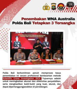 Penembakan WNA Australia Polda Bali Tetapkan 3 Tersangka