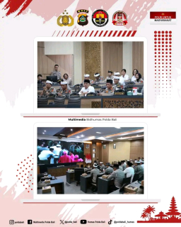 Kapolda Bali dan PJU Ikuti Doa Bersama Secara Virtual Terpusat di Mabes Polri