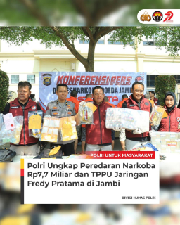 Polda Jambi Ungkap 2 Kasus Besar Narkoba, Sita 5,5 Kg Sabu dan Ribuan Pil Ekstasi Senilai Rp7,7 Miliar ‎