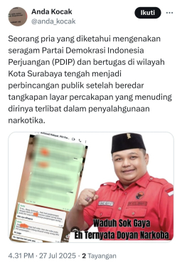 Viral Dugaan Pemesanan Narkoba, AMI Kepung Kantor DPRD Surabaya
