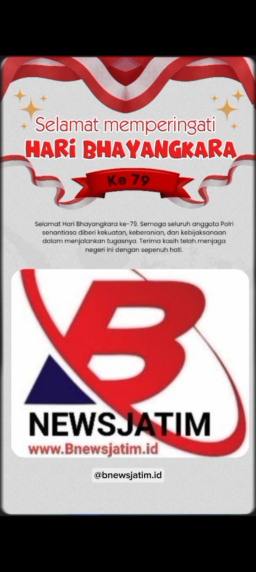 Keluarga Besar Bnewsjatim.id, Mengucapkan Hari Bhayangkara Ke-79 Kepada Polda Bali.
