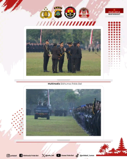 Kapolda Bali Pimpin Upacara Peringatan Hari Bhayangkara Ke-79