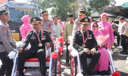 Kapolresta Banyuwangi Pimpin Tradisi Wisuda Purnabakti