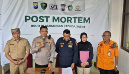 Kapolresta Banyuwangi – Tim Gabungan Identifikasi 2 Jenazah Korban KMP Tunu Pratama Jaya