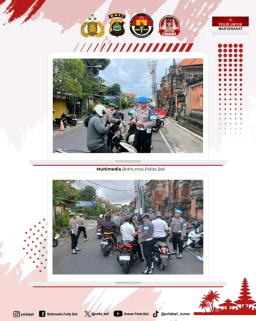 Disiplin Adalah Cermin Profesionalisme, Subbidprovos Bidpropam Polda Bali Gelar Operasi Gaktibplin