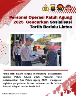 Personel Ops Patuh Agung 2025 Laksanakan Penindakan Terhadap Pelanggar Lalu Lintas Guna Tekan Angka Kecelakaan