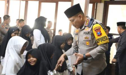 Kapolresta Banyuwangi Gelar Santunan Yatim Piatu dan Doa Bersama
