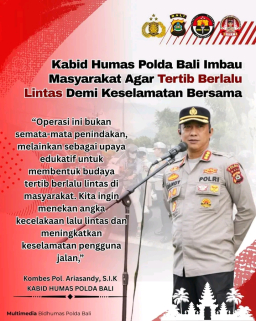 Kabid Humas Polda Bali Imbau Masyarakat Agar Tertib Berlalu lintas Demi Keselamatan Bersama