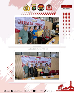 Program Jumat curhat, Ditlantas Polda Bali Sampaikan Tentang Keselamatan Saat Berlalulintas