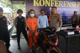 Kurang dari 24 Jam, Polres Trenggalek Sukses Ungkap Kasus Curanmor di Salamrejo