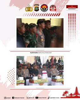 Kapolda Bali Hadiri Pagelaran Seni Baleganjur Meriahkan HUT ke-80 Kemerdekaan RI