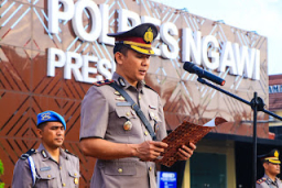 Gelorakan Semangat Perjuangan, Polres Ngawi Peringati Hari Juang Polri dengan Khidmat