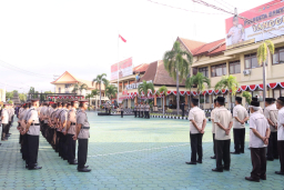 Khidmat dan lancar; Polresta Banyuwangi Gelar Upacara Hari Juang Polri, Momentum Renungan dan Pengabdian