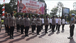 Sambut HUT ke-77 Polwan, Sipropam Polres Trenggalek Gelar Gaktibplin