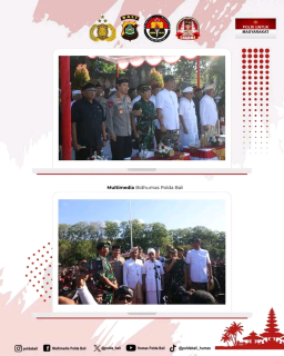 Kapolda Bali Hadiri Apel Gelar Agung Pecalang Bali, Tegaskan Komitmen Jaga Keamanan dan Ketertiban
