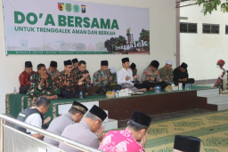 Polres Trenggalek Bersama Elemen Masyarakat Gelar Doa Bersama `Jogo Trenggalek`
