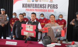Satreskrim Polres Pasuruan Kota Ungkap Komplotan Curanmor 16 TKP, Lima Tersangka Diamankan