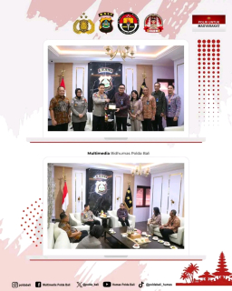 Kapolda Bali Menerima Audiensi dari Bank Negara Indonesia (BNI).