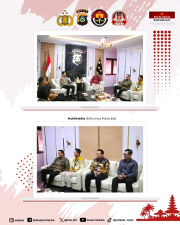Perkuat Kerjasama, Kapolda Bali Menerima Audiensi dari BRI.