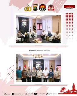 Mendorong Pertumbuhan Ekonomi, Kapolda Bali Menerima Audiensi dari Kementrian Investansi.