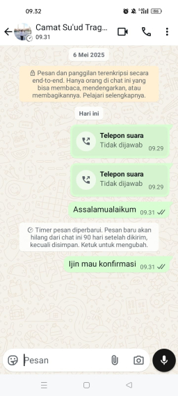 Camat Tragah IRI SU UD Terkait Viral nya Berita Di Desa Bajeman Tidak Merespon Telpon Wartawan, Ada apa?!