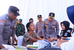 Polres Ngawi Gelar Bakti Kesehatan Gratis untuk Warga Padas