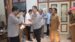 Kapolres Nganjuk Jalin Silaturahmi dengan Kades se-Kecamatan Prambon untuk Perkuat Harkamtibmas dan Program “Desa Tanggu
