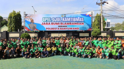 Apel Ojol Kamtibmas “Jaga Bumi Blambangan”, Polresta Banyuwangi Ajak Komunitas Ojol Wujudkan Keamanan dan Kepedulian