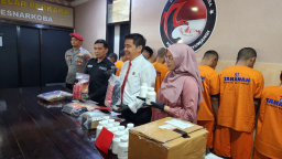 Semangat Sumpah Pemuda, Polresta Banyuwangi Gulung 25 Tersangka dan Ungkap 22 Kasus Narkoba dalam Satu Bulan