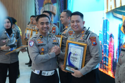Satlantas Polres Gresik Ukir Prestasi di Kampung Tertib dan Kawasan Tertib Lalu Lintas
