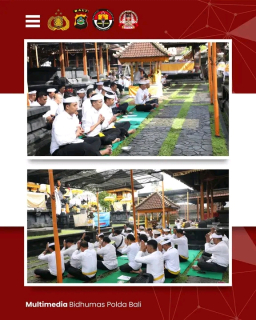 Hut Reserse Polri ke-78, Umat Hindu Polda Bali menggelar Doa Bersama