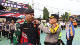 Polresta Banyuwangi Gelar Apel Kesiapan Operasi Lilin Semeru 2025
