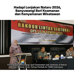 Hadapi Lonjakan Nataru 2026,Polresta Banyuwangi Beri Keamanan Dan Kenyamanan Wisatawan