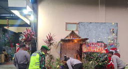 Polsubsektor Gerih Amankan Ibadah Misa Natal di Gereja Santo Antonius