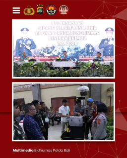 Polda Bali Gelar Sidang Terbuka Penentuan Kelulusan Akhir Bintara Brimob Polri TA 2026