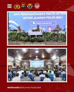 Polda Bali Gelar Sosialisasi DIPA TA 2026 dan Penandatanganan Pakta Integritas Satker
