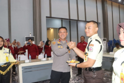 Sederhana Namun Sarat Makna, Peringatan HUT ke-45 Satpam bareng Polres Trenggalek