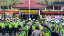 Polresta Malang Kota Terjunkan 270 Personel, Amankan Kunjungan Kerja Presiden RI