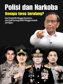 Mahfud MD Tak Kaget Kapolres Bima Kota Terjerat Narkoba, "Seringkali Siang Pidato, Malamnya Ditangkap"