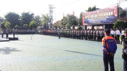 Polresta Banyuwangi Gelar Apel Pasukan Operasi Keselamatan Semeru 2026