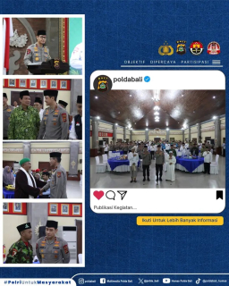 Polda Bali Gelar Buka Puasa Bersama Dengan Kiai, Ulama Hingga Serikat Pekerja