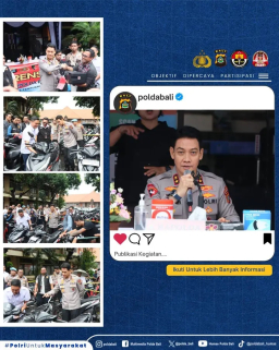 Polda Bali Gelar Press Conference Operasi Sikat Agung 2026, Puluhan Motor Curian Dikembalikan ke Pemilik