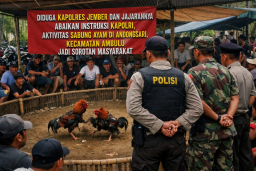 Diduga Abaikan Instruksi Kapolri, Arena Sabung Ayam di Ambulu Jember Jadi Sorotan Publik