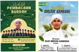 Peringati Haul Akbar Bhujuk Kambang Jasa Leluhur, Warga Dusun Gundul Desa Soket Laok Kecamatan Tragah Bangkalan 